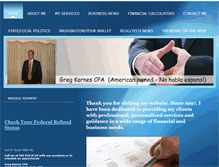 Tablet Screenshot of gregkarnescpa.com